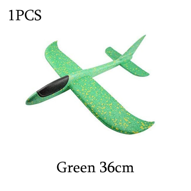 Foam Hand Throwing Airplanes toy, 36cm 48cm Flight Mode Glider Inertia Planes Model,Aircraft Planes for Kids Outdoor Sport