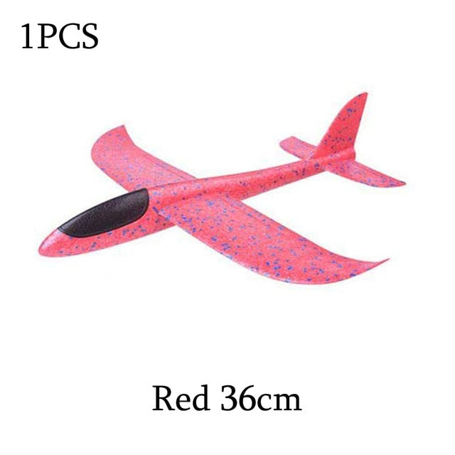 Foam Hand Throwing Airplanes toy, 36cm 48cm Flight Mode Glider Inertia Planes Model,Aircraft Planes for Kids Outdoor Sport