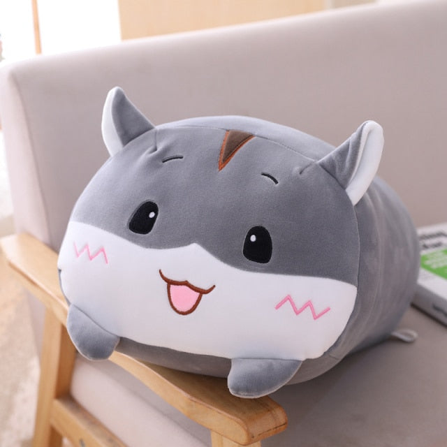 9 Styles Animal fat Dinosaur Pig Cat Bear Plush Toy Soft Cartoon Panda Hamster Elephant Deer Stuffed Doll Baby girl Pillow Gift