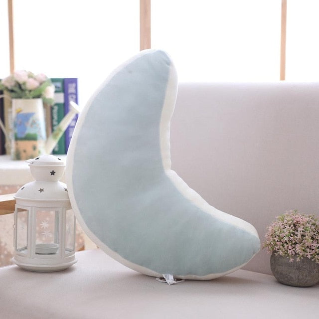 Candy color cloud star moon rainbow pillow round shape stuffed soft ball pillow cushion home sofa decor pillow gift for friend