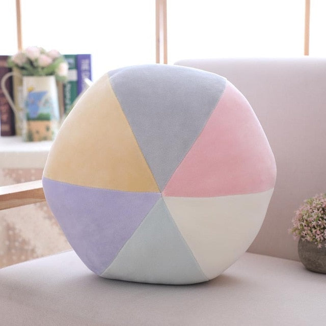 Candy color cloud star moon rainbow pillow round shape stuffed soft ball pillow cushion home sofa decor pillow gift for friend