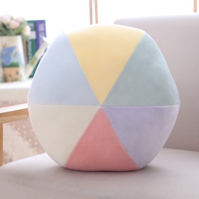 Candy color cloud star moon rainbow pillow round shape stuffed soft ball pillow cushion home sofa decor pillow gift for friend