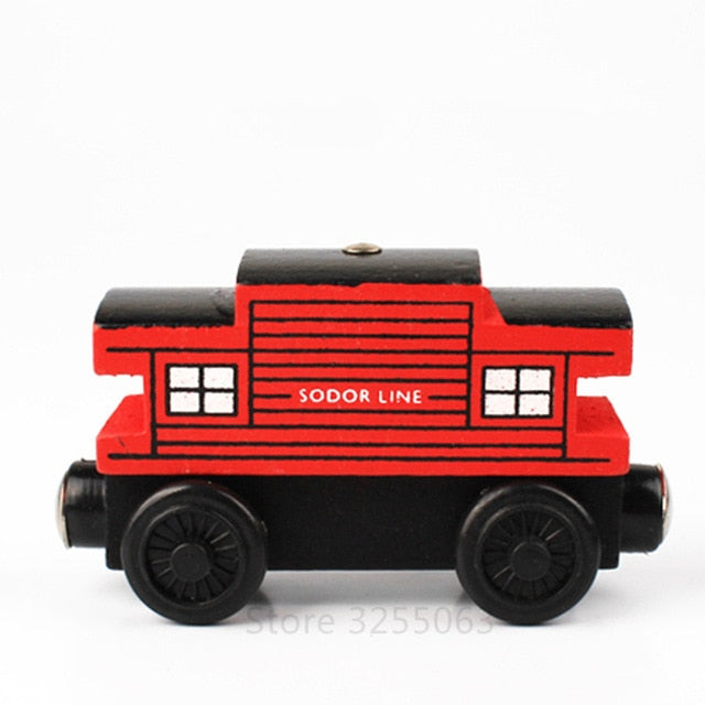 Magnetic wooden trains thomas wooden toy thomas train Wooden Model Trains for baby thomas and friends building wood toys for kid