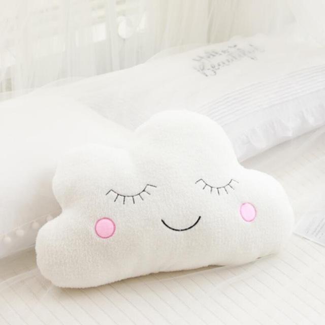 Nice Stuffed Cloud Moon Star Raindrop Plush Pillow Soft Cushion Cloud Stuffed Plush Toys For Children Baby Kids Pillow Girl Gift