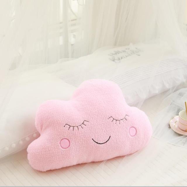 Nice Stuffed Cloud Moon Star Raindrop Plush Pillow Soft Cushion Cloud Stuffed Plush Toys For Children Baby Kids Pillow Girl Gift