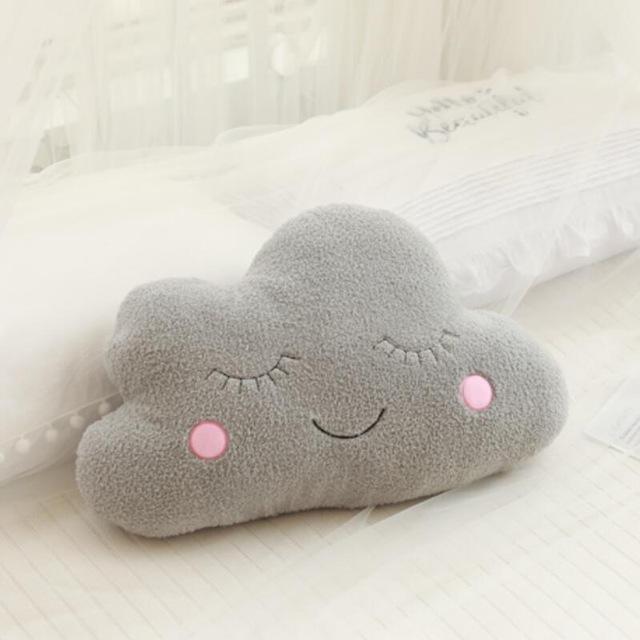 Nice Stuffed Cloud Moon Star Raindrop Plush Pillow Soft Cushion Cloud Stuffed Plush Toys For Children Baby Kids Pillow Girl Gift