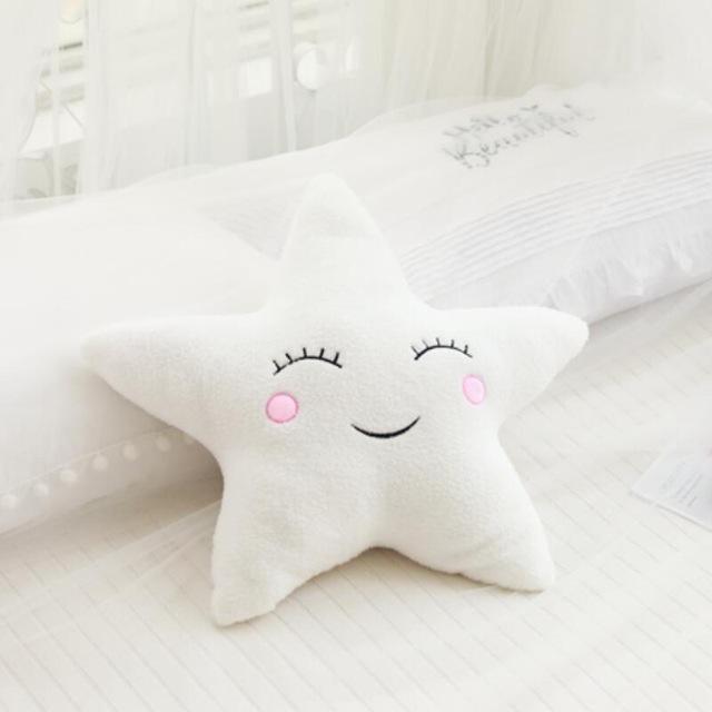 Nice Stuffed Cloud Moon Star Raindrop Plush Pillow Soft Cushion Cloud Stuffed Plush Toys For Children Baby Kids Pillow Girl Gift