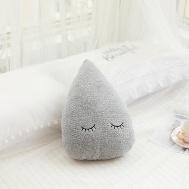 Nice Stuffed Cloud Moon Star Raindrop Plush Pillow Soft Cushion Cloud Stuffed Plush Toys For Children Baby Kids Pillow Girl Gift