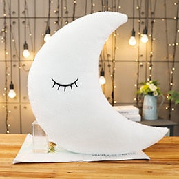 Plush Sky Pillows Emotional Moon Star Cloud Shaped Pillow Pink White Grey Room Chair Decor Seat Cushion