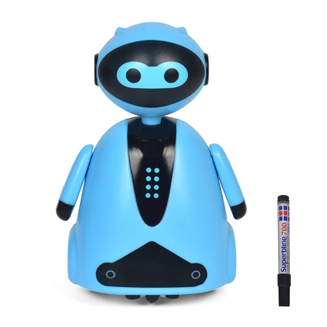 Smart Inductive Robot with Lights Follow Any Drawn Line Magic Pen Inductive Toy Electric Model Toys for Children Kids Gifts