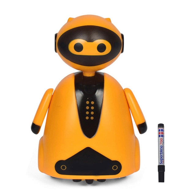 Smart Inductive Robot with Lights Follow Any Drawn Line Magic Pen Inductive Toy Electric Model Toys for Children Kids Gifts