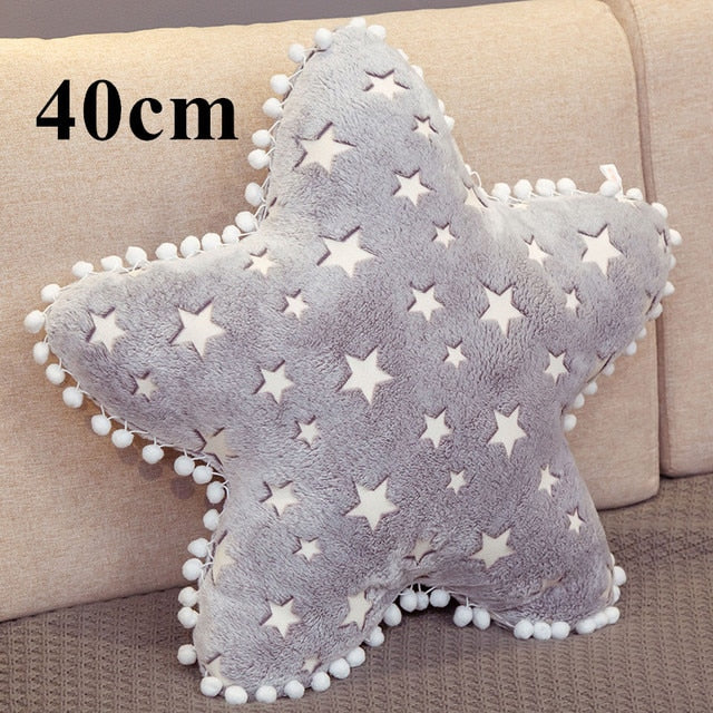 Plush Sky Series Luminous Cloud Moon Star Pillow Soft Cushion Kawaii Stuffed Plush Toys For Children Baby Kids Toy Girl Gift