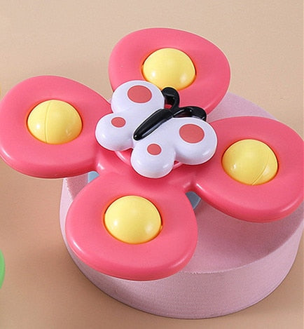 one set Cartoon Fidget Spinner Toys ABS Colorful Insect Gyro Relief Stress Spinning Baby Bath Toys For Kids