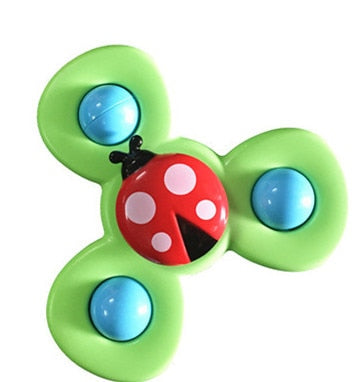 one set Cartoon Fidget Spinner Toys ABS Colorful Insect Gyro Relief Stress Spinning Baby Bath Toys For Kids