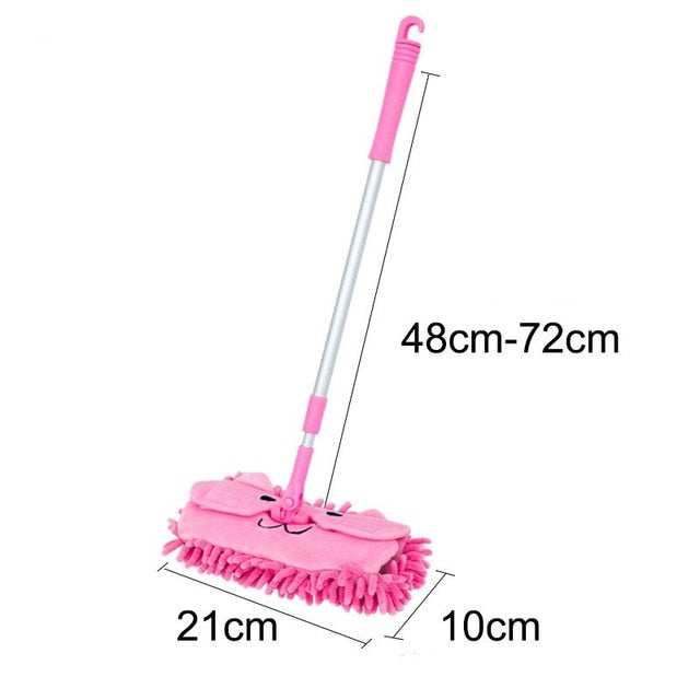 Children's Simulation Broom Mop and Dustpan Set Kindergarten Toys Baby Mini Play House Sweeping Cleaning Toy Combination