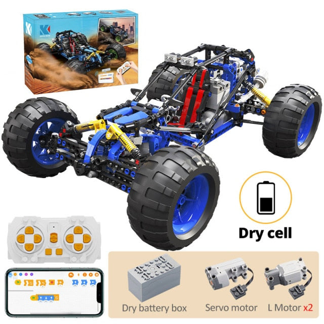 KAIYU Technical RC off-Road Racing car Buggy MOC Building Blocks APP Programming Remote Control Vehicle Truck Bricks Toy Gifts