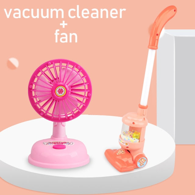 Children Electric Mini Vacuum Cleaner Simulation Charging Housework Dust Catcher Toy Kids Educational Role Playing Game