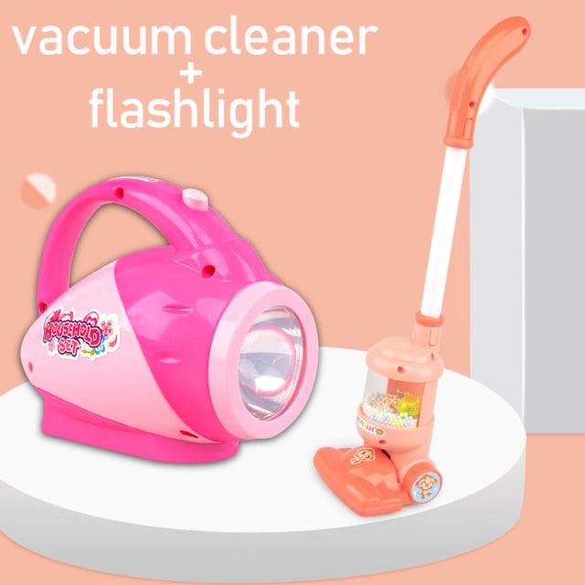 Children Electric Mini Vacuum Cleaner Simulation Charging Housework Dust Catcher Toy Kids Educational Role Playing Game