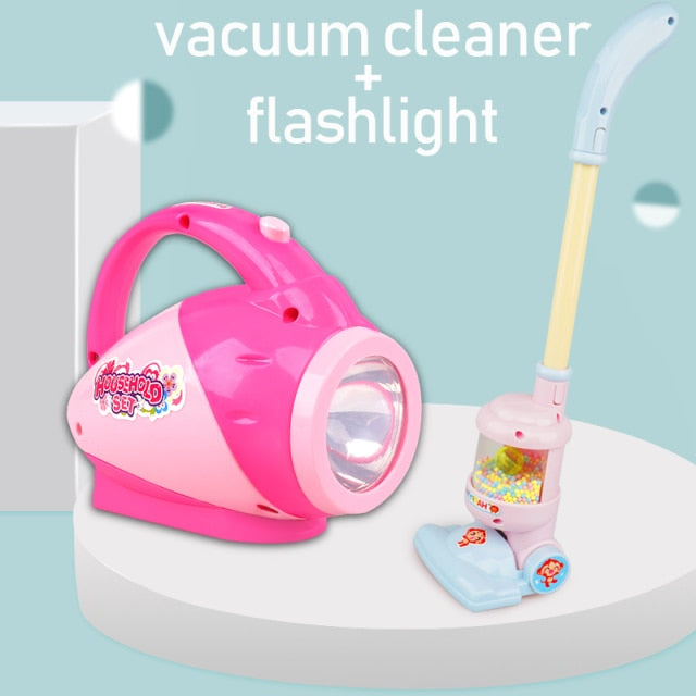 Children Electric Mini Vacuum Cleaner Simulation Charging Housework Dust Catcher Toy Kids Educational Role Playing Game