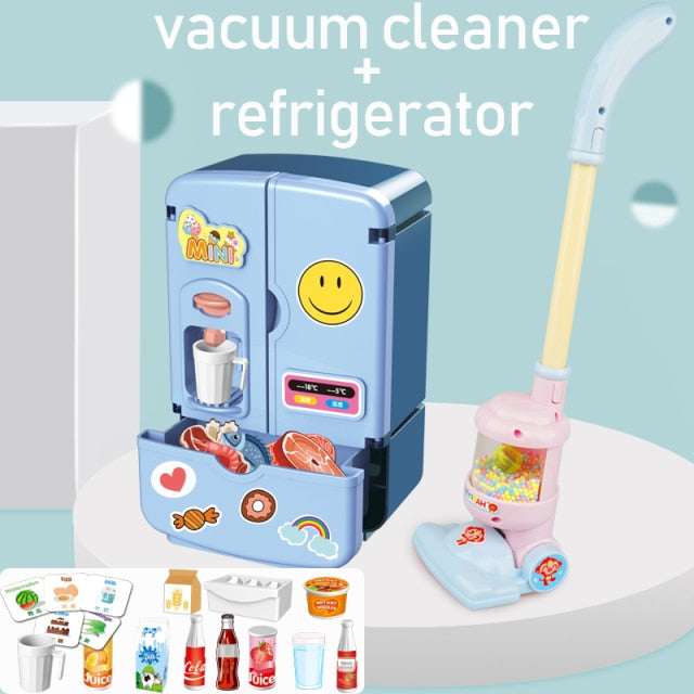 Children Electric Mini Vacuum Cleaner Simulation Charging Housework Dust Catcher Toy Kids Educational Role Playing Game