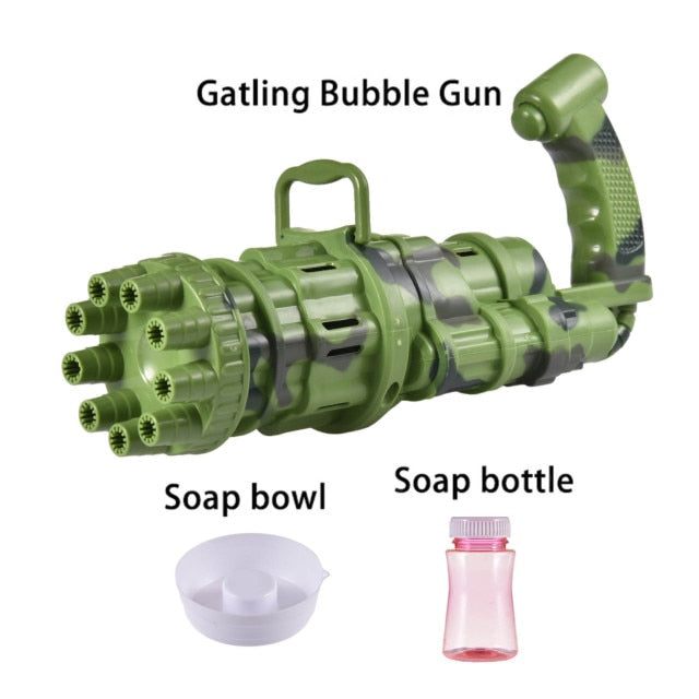 New Gatling Bubble Machine 