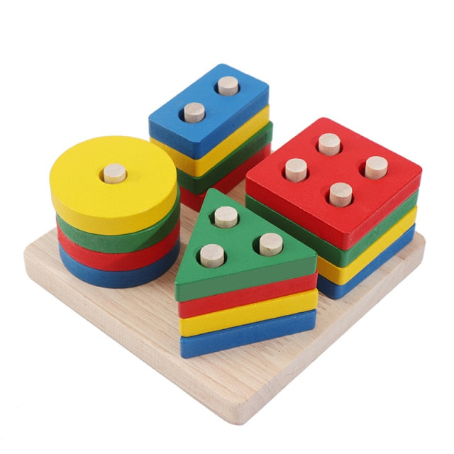 Kids Wooden Puzzles Game Montessori Educational Wooden Toys Little Baby Montessori Toys Educational Toys For Children