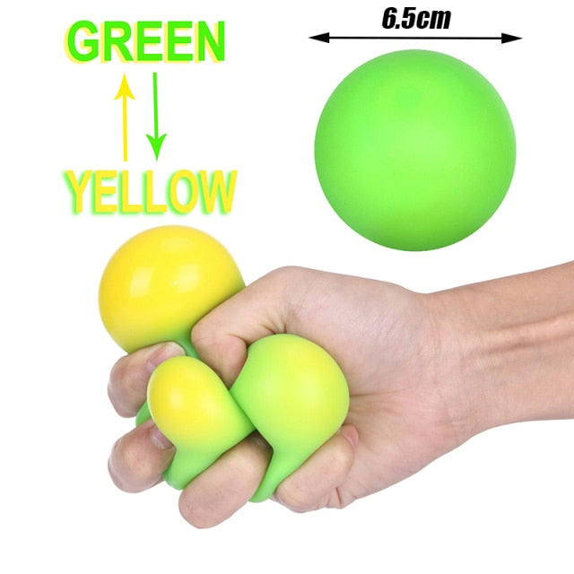 Colorful Vent Ball Press Decompression Toy Relieve Anti Stress Balls Hand Squeeze Fidget Toy Pack For Child Kids Antistress