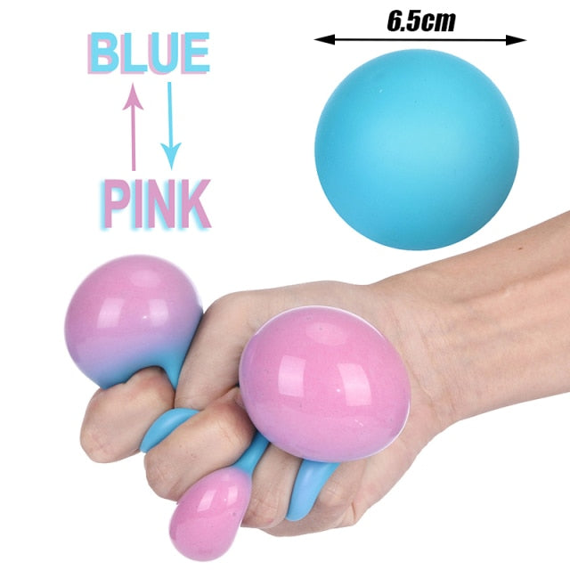 Colorful Vent Ball Press Decompression Toy Relieve Anti Stress Balls Hand Squeeze Fidget Toy Pack For Child Kids Antistress