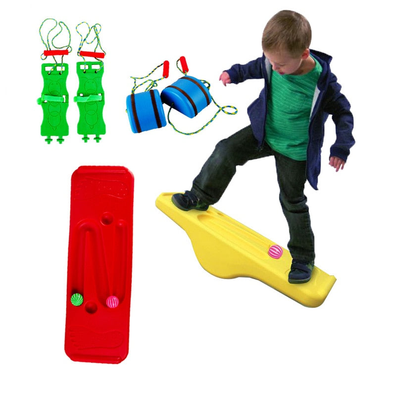 Children Balance Board Outdoor Toy Kids Sensory Training Rocking Seesaw Indoor Fitness Activity Exercise Interactive Game Toys