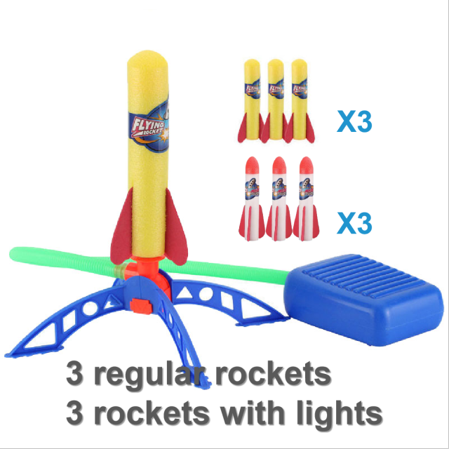 Kids Rocket Launcher Step Pump Power Air Pressed Stomp Outdoor Family Games Skyrocket Birthday Gifts Sports Toys For Children