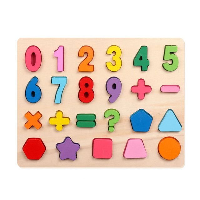 Kids Wooden Puzzles Game Montessori Educational Wooden Toys Little Baby Montessori Toys Educational Toys For Children