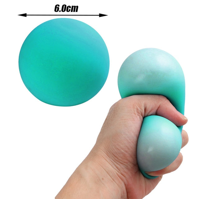 Colorful Vent Ball Press Decompression Toy Relieve Anti Stress Balls Hand Squeeze Fidget Toy Pack For Child Kids Antistress