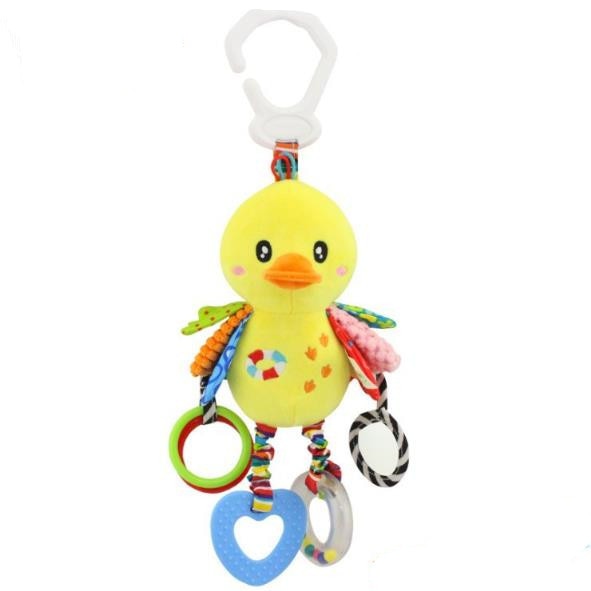 New Arrival  Soft Giraffe Animal Handbells Rattles Plush Infant Baby development Handle Toys Hot Selling WIth Teether Baby Toy