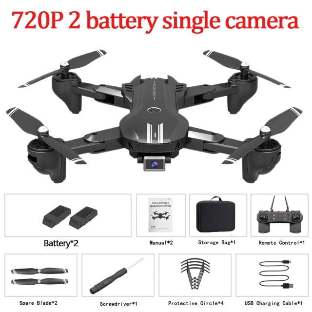 LISM X209 RC Drone 4K Professional HD Dual Camera WIFI FPV Air Pressure Fixed Height One Key Return Home Folding Quadcopter Toys