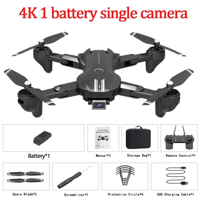 LISM X209 RC Drone 4K Professional HD Dual Camera WIFI FPV Air Pressure Fixed Height One Key Return Home Folding Quadcopter Toys