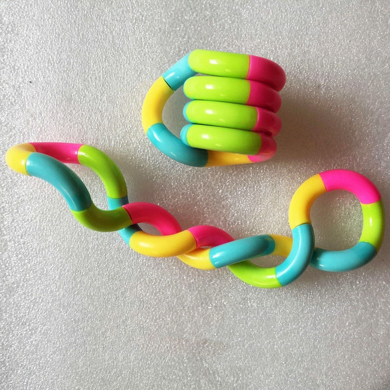 Twisted Ring Fidget Magic Trick Rope Tange Fidget Toy Creative DIY Winding Leisure Education Stress Relief Decompression Toy