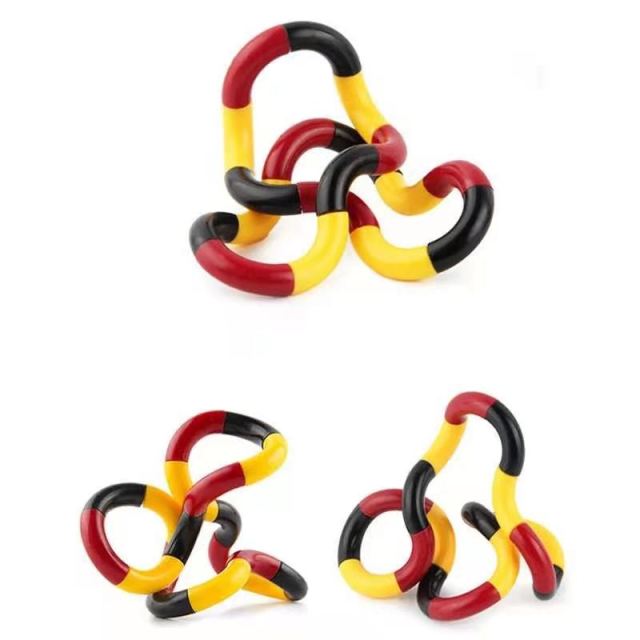 Twisted Ring Fidget Magic Trick Rope Tange Fidget Toy Creative DIY Winding Leisure Education Stress Relief Decompression Toy