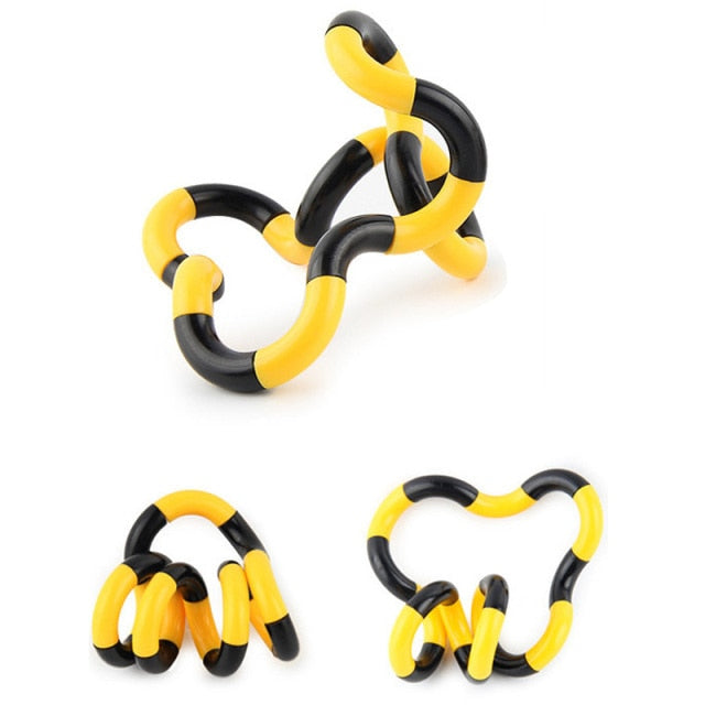 Twisted Ring Fidget Magic Trick Rope Tange Fidget Toy Creative DIY Winding Leisure Education Stress Relief Decompression Toy