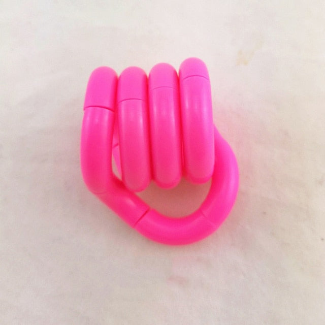 Twisted Ring Fidget Magic Trick Rope Tange Fidget Toy Creative DIY Winding Leisure Education Stress Relief Decompression Toy