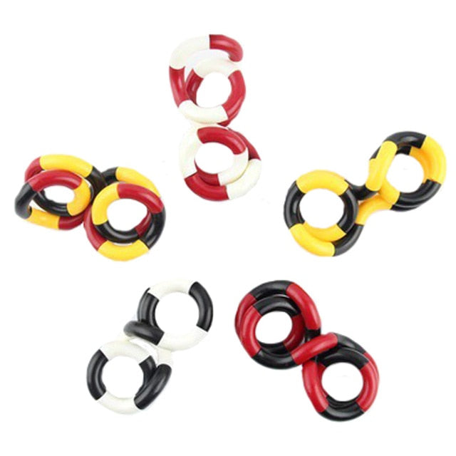 Twisted Ring Fidget Magic Trick Rope Tange Fidget Toy Creative DIY Winding Leisure Education Stress Relief Decompression Toy