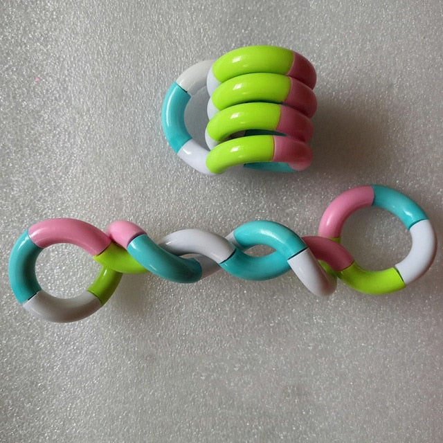 Twisted Ring Fidget Magic Trick Rope Tange Fidget Toy Creative DIY Winding Leisure Education Stress Relief Decompression Toy