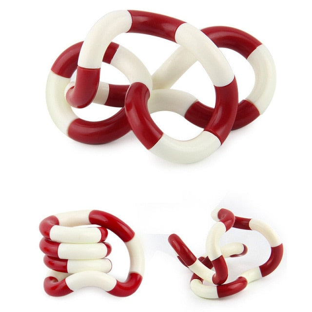 Twisted Ring Fidget Magic Trick Rope Tange Fidget Toy Creative DIY Winding Leisure Education Stress Relief Decompression Toy