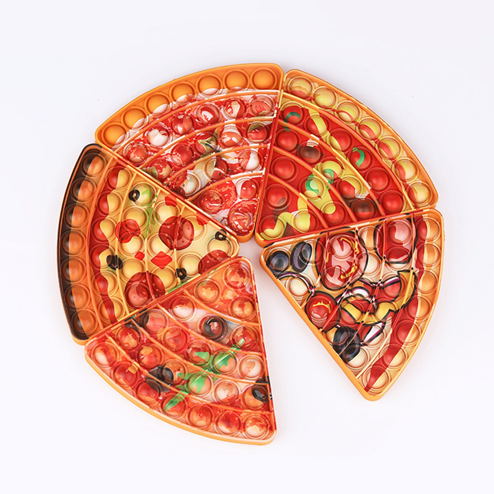 Emulation Food Pizza Pop It Push Bubble Fidget Toys Adult Stress Relief Squeeze Toy Antistress Popit Soft Squishy Kids Toy Gifts