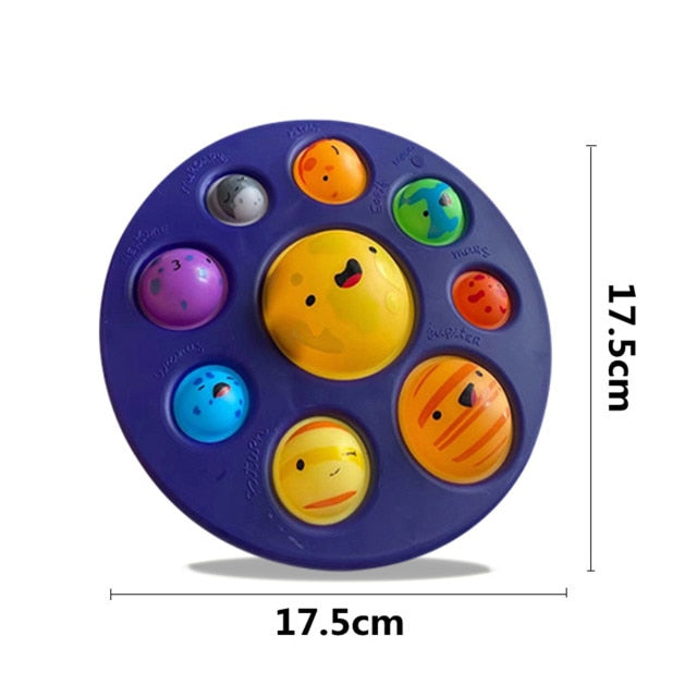 Emulation Food Pizza Pop It Push Bubble Fidget Toys Adult Stress Relief Squeeze Toy Antistress Popit Soft Squishy Kids Toy Gifts