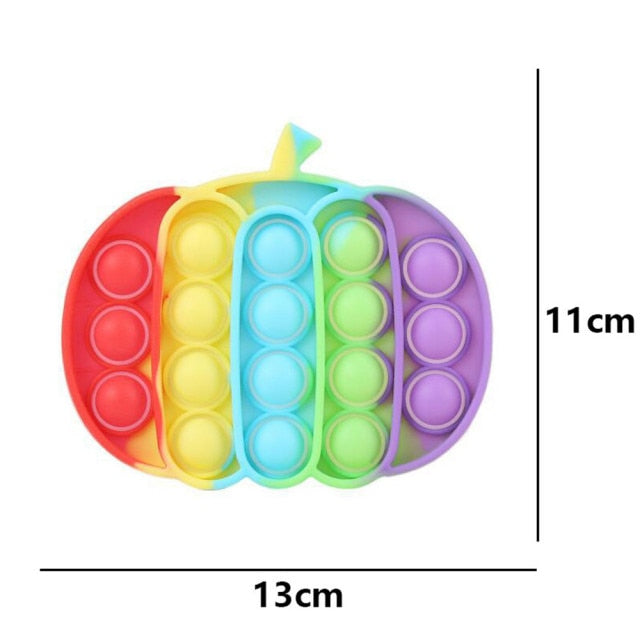 Emulation Food Pizza Pop It Push Bubble Fidget Toys Adult Stress Relief Squeeze Toy Antistress Popit Soft Squishy Kids Toy Gifts