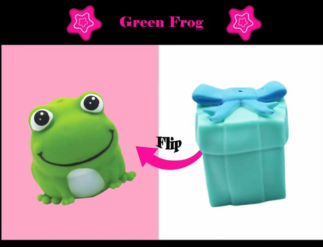 New Fidget Toys Flip Gift Box Cute Pet Pinch Animal Silicone Toy Expression Emotional Silicone Decompression To Adult Kid Toy