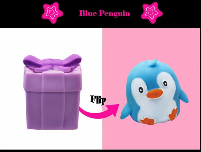 New Fidget Toys Flip Gift Box Cute Pet Pinch Animal Silicone Toy Expression Emotional Silicone Decompression To Adult Kid Toy