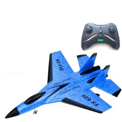 2.4G Glider RC Drone SU35 Fixed Wing Airplane Hand Throwing Foam Dron Electric Remote Control Outdoor RC Plane Toys for Boys F22