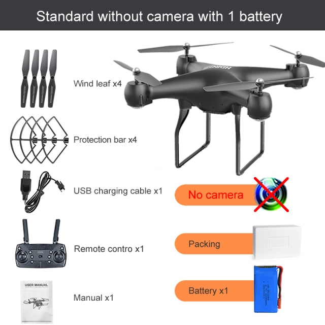 RC Drone FPV Quadcopter UAV with ESC Camera 4K HD Profesional Wide-Angle Aerial Photography Long Life Remote Control Helicopter