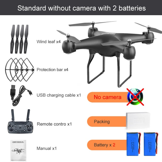 RC Drone FPV Quadcopter UAV with ESC Camera 4K HD Profesional Wide-Angle Aerial Photography Long Life Remote Control Helicopter